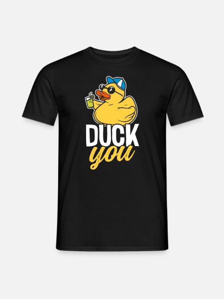 Funny & Cute Duck Lover Owner Motif - Ducks - Men's T-Shirt - black