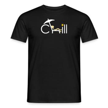 Chill - Männer T-Shirt - Schwarz - Vorne - AI Model Male 178 light (178cm)