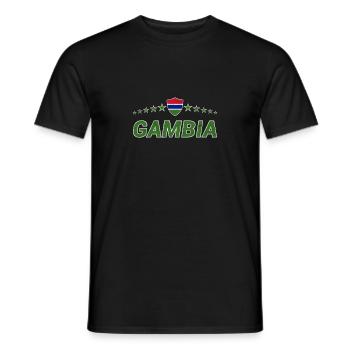 Gambie - T-shirt homme - noir - Devant - AI Model Male 178 light (178cm)