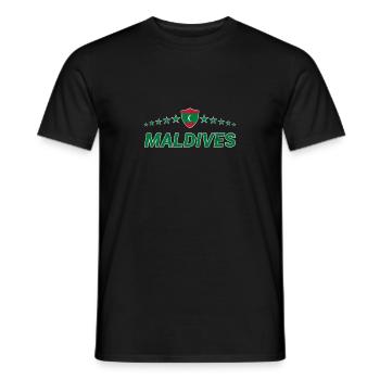 Maldives - T-shirt homme - noir - Devant - AI Model Male 178 light (178cm)