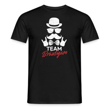 Hochzeit Heiraten Verlobung JGA Team Bräutigam - Männer T-Shirt - Schwarz - Vorne - AI Model Male 178 light (178cm)