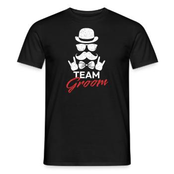 Bräutigam Hochzeit Heiraten JGA Team Groom - Männer T-Shirt - Schwarz - Vorne - AI Model Male 178 light (178cm)