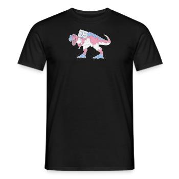 A Dinosaur But Not A Fossil - Männer T-Shirt - Schwarz - Vorne - AI Model Male 178 light (178cm)