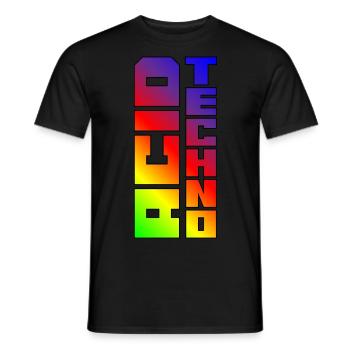 Acid Techno Trippy Remix | | acidcore Nous aimons l’acide - T-shirt homme - noir - Devant - AI Model Male 178 light (178cm)