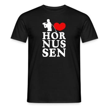 I love Hornussen Shirt - Männer T-Shirt - Schwarz - Vorne - AI Model Male 178 light (178cm)