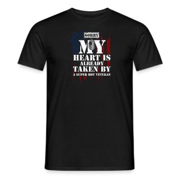 Sorry My Heart Is Already Taken... - Men's T-Shirt - black - Front - AI Model Male 178 light (178cm)