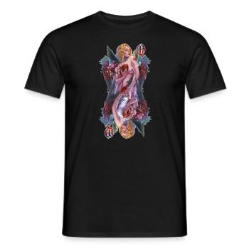 Queen of harts - Männer T-Shirt - Schwarz - Vorne - AI Model Male 178 light (178cm)