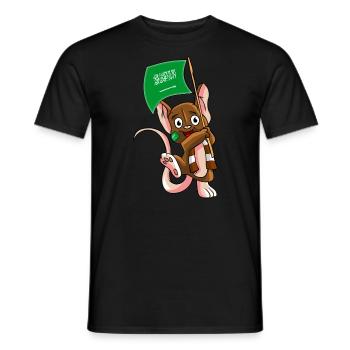 Saudi Arabien Fan Maus - Männer T-Shirt - Schwarz - Vorne - AI Model Male 178 light (178cm)