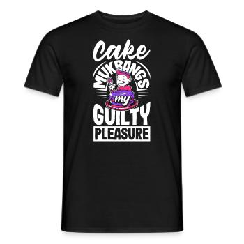 Mukbang and Cake - Men's T-Shirt - black - Front - AI Model Male 178 light (178cm)