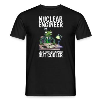 Erneuerbare Nukleare Spruch für Nukleartechnik - Männer T-Shirt - Schwarz - Vorne - AI Model Male 178 light (178cm)