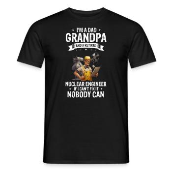 Kernenergie Spruch für Kernenergie - Männer T-Shirt - Schwarz - Vorne - AI Model Male 178 light (178cm)