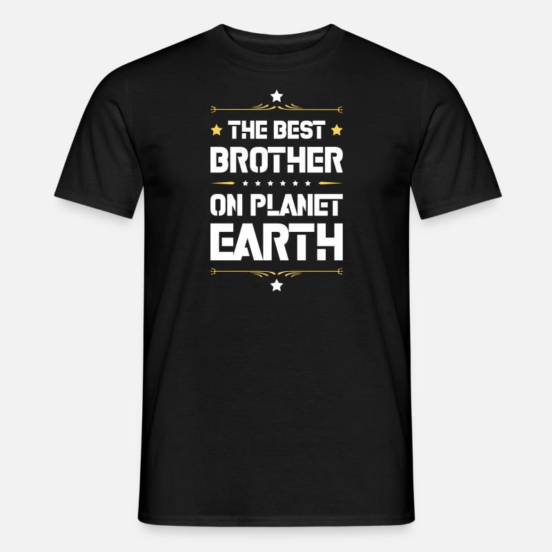 Bester Bruder Spruch - Männer T-Shirt - Schwarz