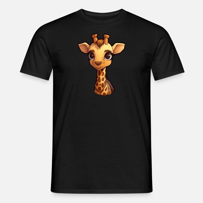 Giraffe - Männer T-Shirt - Schwarz
