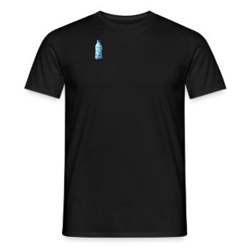 Wasserflasche Polygon - Männer T-Shirt - Schwarz - Vorne - AI Model Male 178 light (178cm)