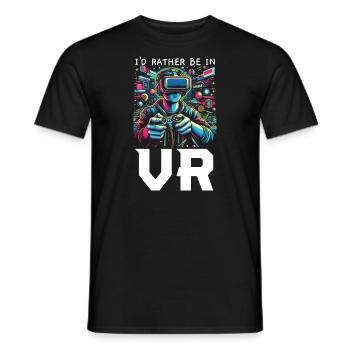 Vr-gamer Vr-gaming-videospiel-spieler nerd - Männer T-Shirt - Schwarz - Vorne - AI Model Male 178 light (178cm)