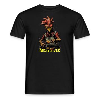 Meatlover BBQ Chicken - Men's T-Shirt - black - Front - AI Model Male 178 light (178cm)