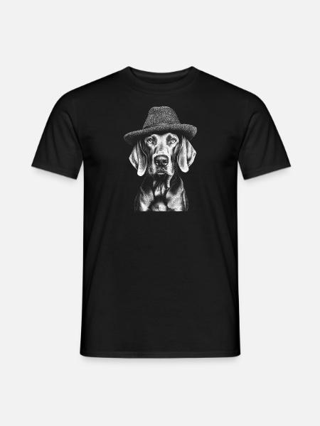 Weimaraner Hut Hunde Hund Jagdhunde - Männer T-Shirt - Schwarz