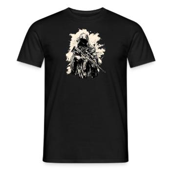 Maria Jesus AR15 M4 - Männer T-Shirt - Schwarz - Vorne - AI Model Male 178 light (178cm)