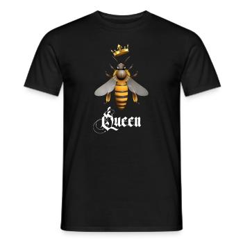 Queen bee - Men's T-Shirt - black - Front - AI Model Male 178 light (178cm)
