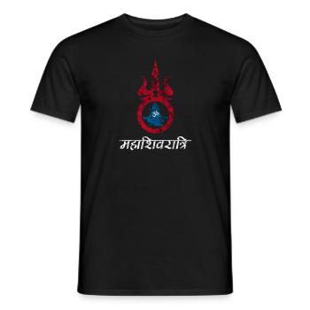 Méditation Shiva - T-shirt homme - noir - Devant - AI Model Male 178 light (178cm)