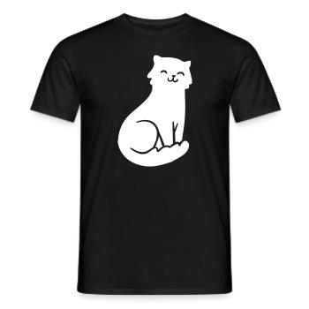 Cat Cats - Men's T-Shirt - black - Front - AI Model Male 178 light (178cm)