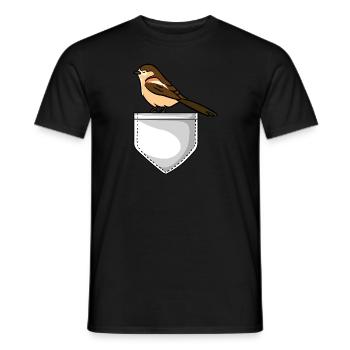 Vogelbeobachtung Vogelfreund Singvogel Ornithologe - Männer T-Shirt - Schwarz - Vorne - AI Model Male 178 light (178cm)