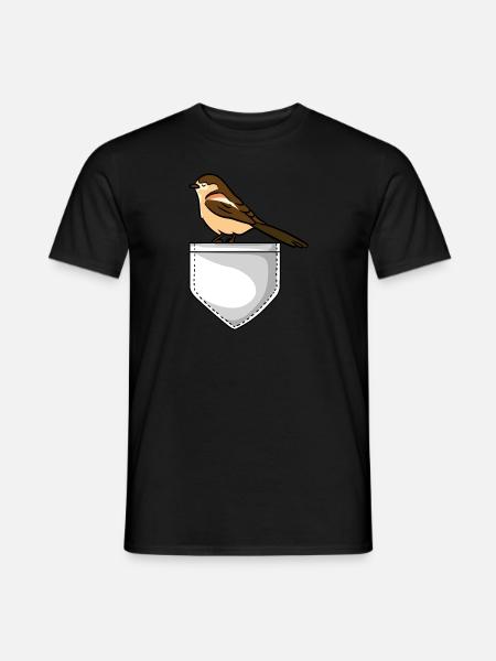 Vogelbeobachtung Vogelfreund Singvogel Ornithologe - Männer T-Shirt - Schwarz