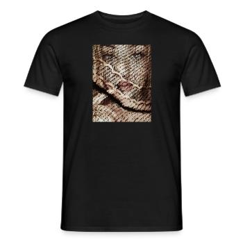 Art Faces Collection - T-shirt homme - noir - Devant - AI Model Male 178 light (178cm)