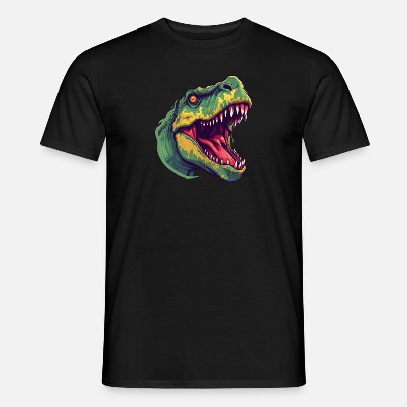 T-Rex - Männer T-Shirt - Schwarz