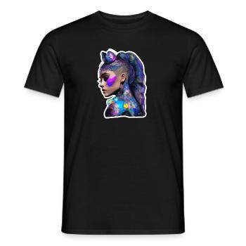 Tattoogirl - Männer T-Shirt - Schwarz - Vorne - AI Model Male 178 light (178cm)