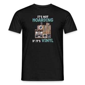 Ce n’est pas de la thésaurisation s’il s’agit d’un vinyle de collection - T-shirt homme - noir - Devant - AI Model Male 178 light (178cm)