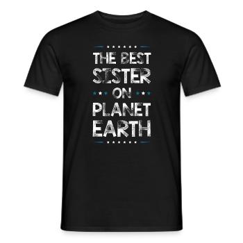 Beste Schwester Spruch - Männer T-Shirt - Schwarz - Vorne - AI Model Male 178 light (178cm)