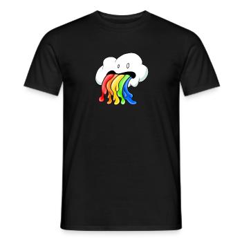 Hangover Cloud - Rainbow - Men's T-Shirt - black - Front - AI Model Male 178 light (178cm)