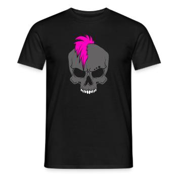 Punker rock punker - T-shirt homme - noir - Devant - AI Model Male 178 light (178cm)