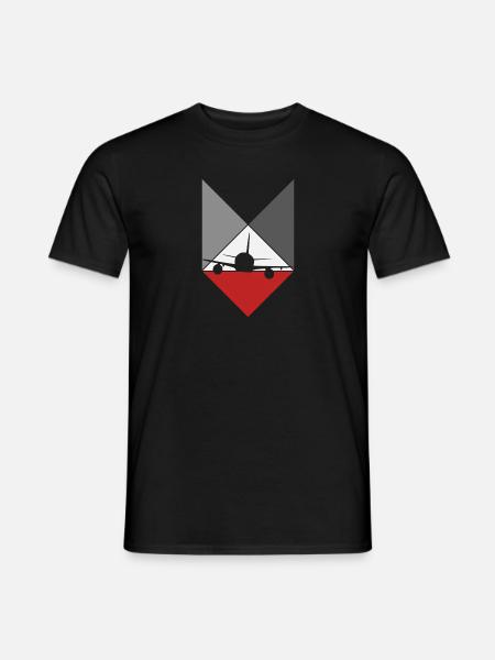 Flugverkehr - Männer T-Shirt - Schwarz