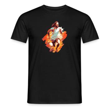 Team Jesus: Athlete of Inspiration - Men's T-Shirt - black - Front - AI Model Male 178 light (178cm)