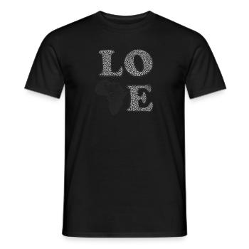Love to protect environment in continent of Africa - Männer T-Shirt - Schwarz - Vorne - AI Model Male 178 light (178cm)