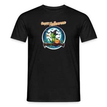 Wizard Gecko - Halloween - Men's T-Shirt - black - Front - AI Model Male 178 light (178cm)