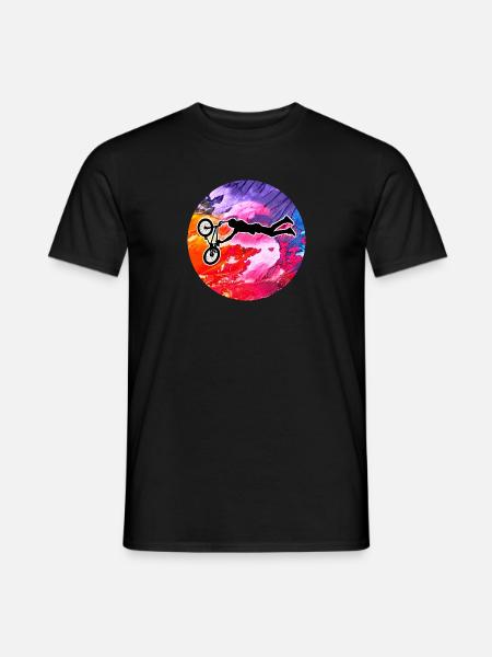 Bmx Biker Fahrrad - Männer T-Shirt - Schwarz