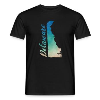 Delaware - Männer T-Shirt - Schwarz - Vorne - AI Model Male 178 light (178cm)