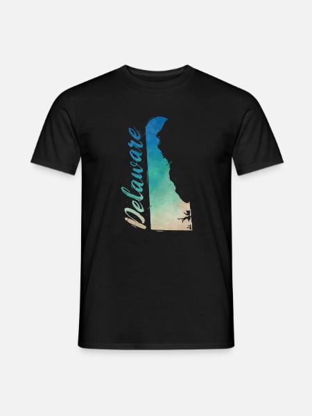 Delaware - Männer T-Shirt - Schwarz