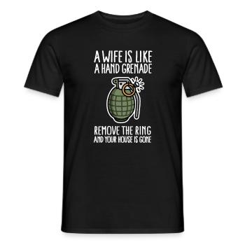 Drôle JGA soldaat enterrement de vie de garçon militaire - T-shirt homme - noir - Devant - AI Model Male 178 light (178cm)