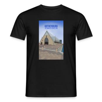 Gothenburg Sweden - Men's T-Shirt - black - Front - AI Model Male 178 light (178cm)