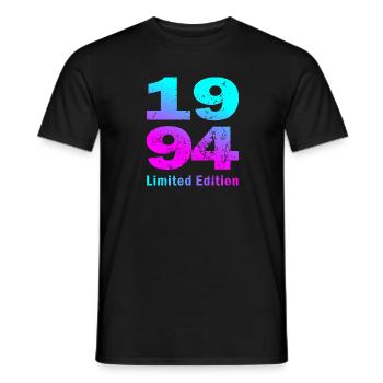 Birthday, born in 1994 limited edition - Men's T-Shirt - black - Front - AI Model Male 178 light (178cm)