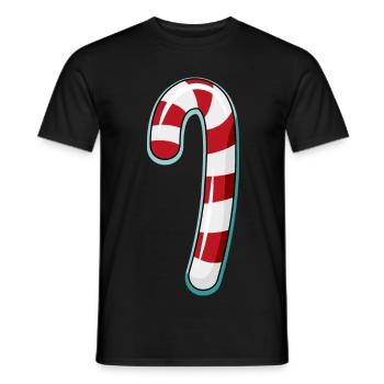 Zuckerstange gestreiftes Design - Männer T-Shirt - Schwarz - Vorne - AI Model Male 178 light (178cm)