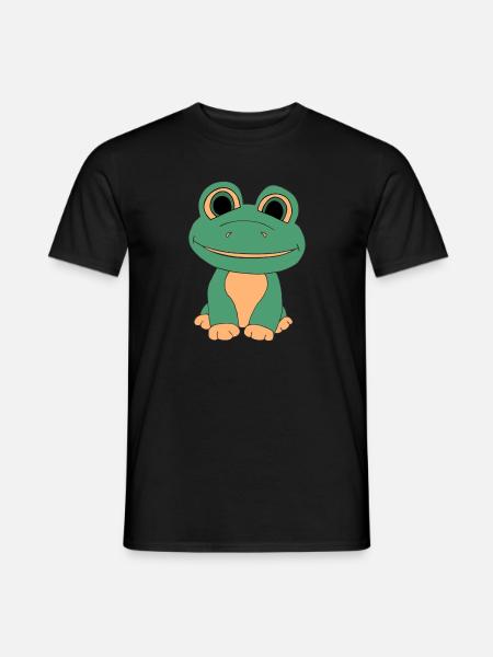 Süßer Frosch - Männer T-Shirt - Schwarz