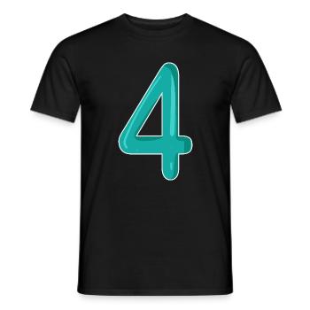 4 - T-shirt homme - noir - Devant - AI Model Male 178 light (178cm)