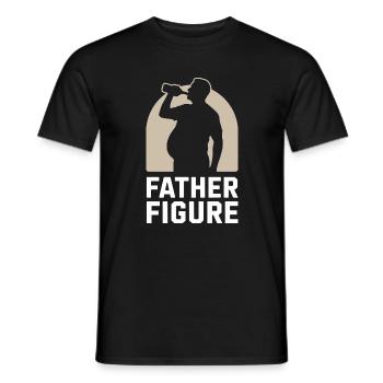 Figure paternelle drôle ventre de bière papa Bod - T-shirt homme - noir - Devant - AI Model Male 178 light (178cm)