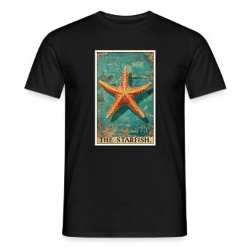 Étoile de mer Étoile de mer - T-shirt homme - noir - Devant - AI Model Male 178 light (178cm)