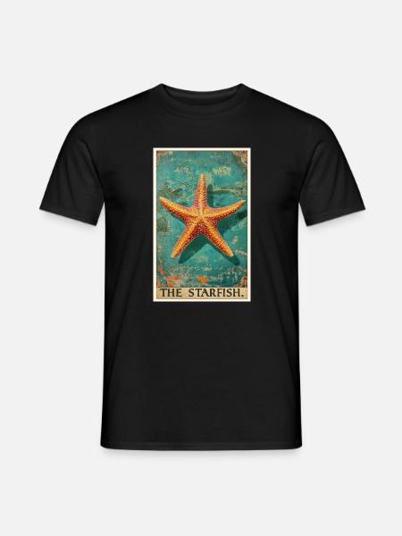 Seesterne Seestern - Männer T-Shirt - Schwarz